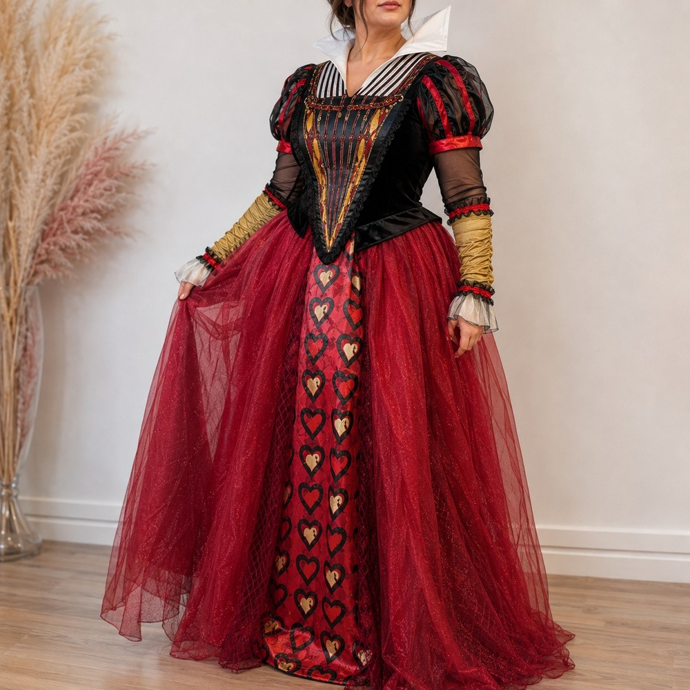 Disney Alice Through the Looking Glass Red Queen Deluxe Movie Replica Gown Dress